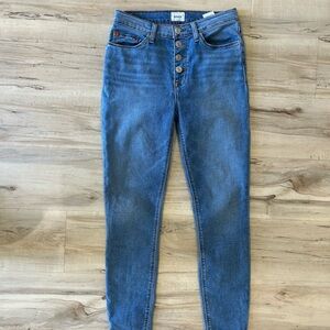 Hudson skinny jeans high rise button fly size 4